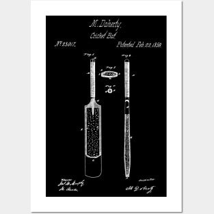 Cricket bat Patent 1859 Posters and Art